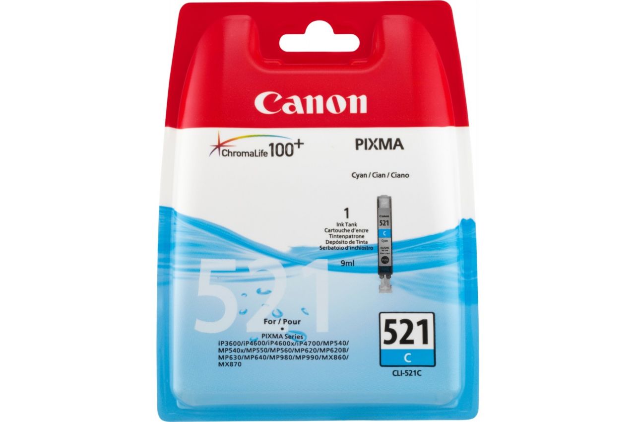 Kasetė Canon CLI-521C CY 505psl OEM