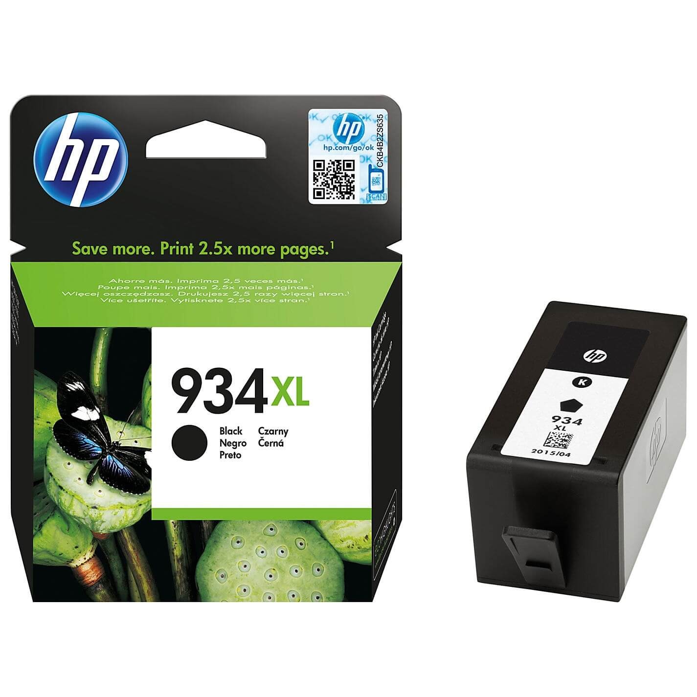 Kasetė HP No.934XL (C2P23AE) BK 1000psl. OEM
