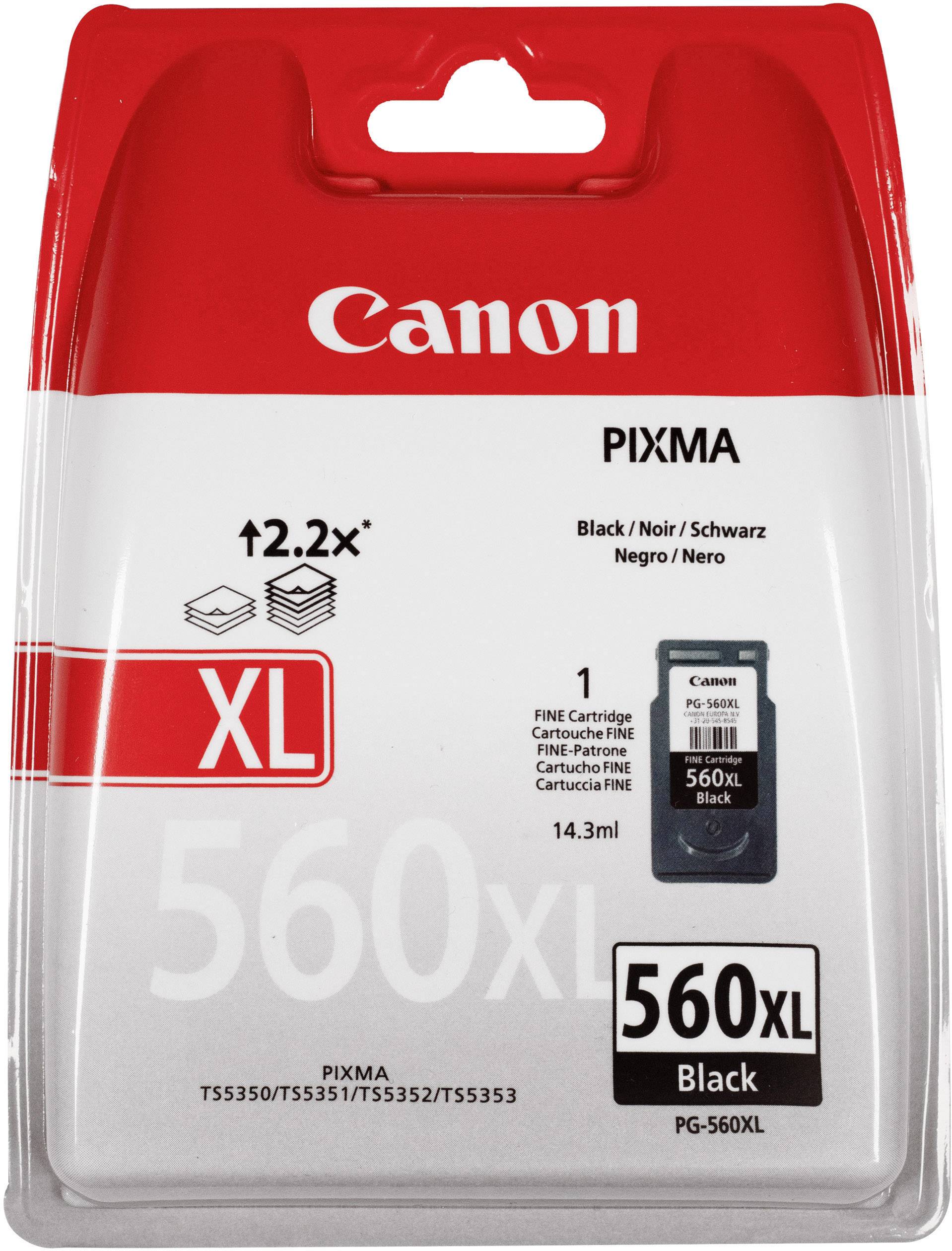 Kasetė Canon PG-560XL (3712C001) BK 400psl OEM