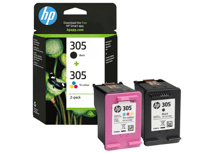 Kasetė HP No.305 (6ZD17AE) BK + CMY Multipack 120psl OEM