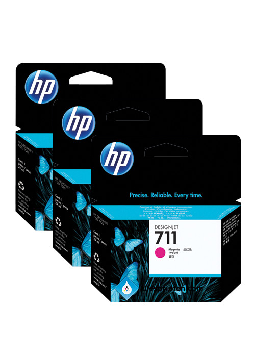 Kasetė HP No.711 (CZ135A) MG 29ml 3pack OEM