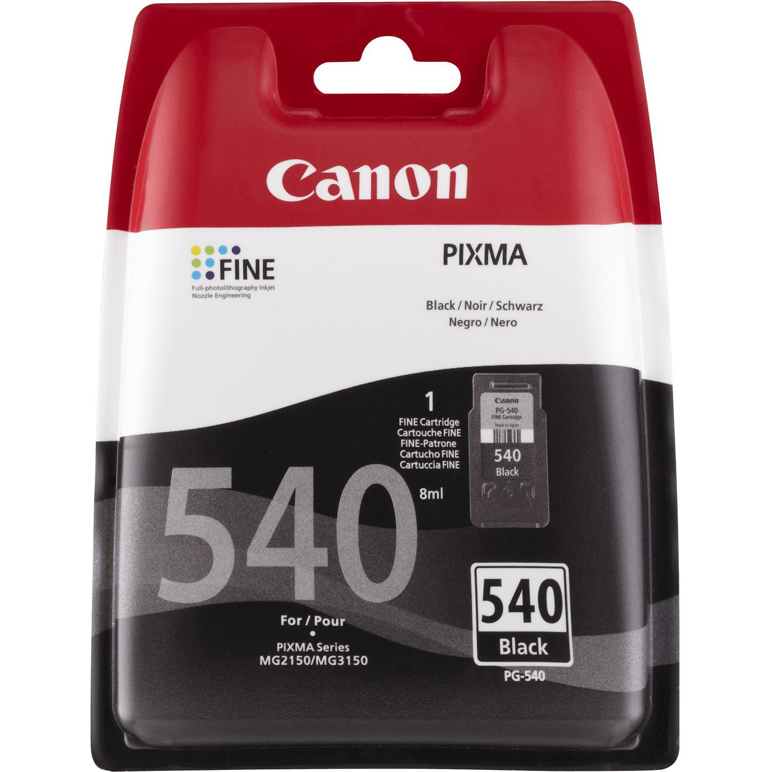 Kasetė Canon PG-540 (5225B005/ 5225B001) BK 180 psl OEM