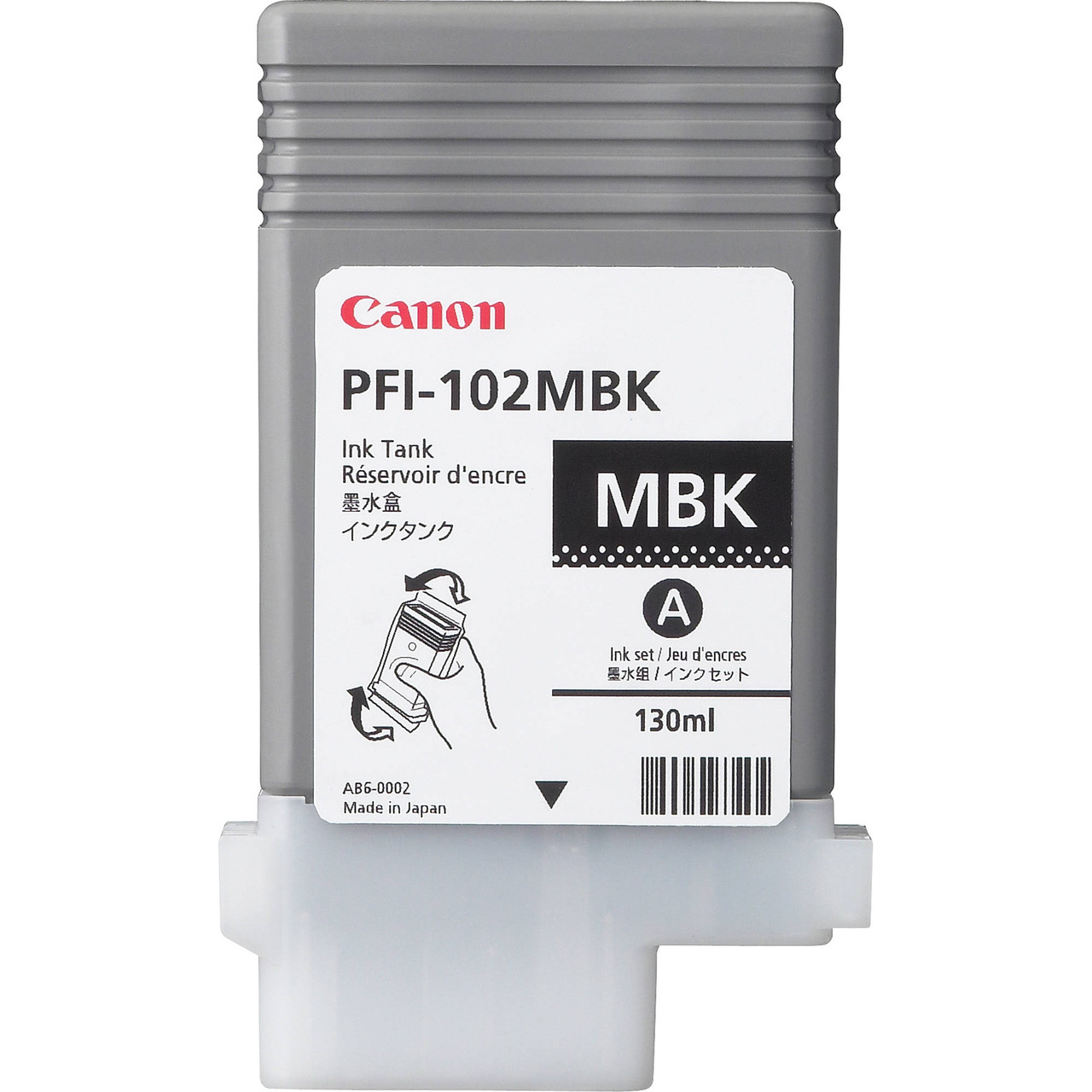 Kasetė Canon PFI-102K mat (0894B001) Matt BK 130ml OEM