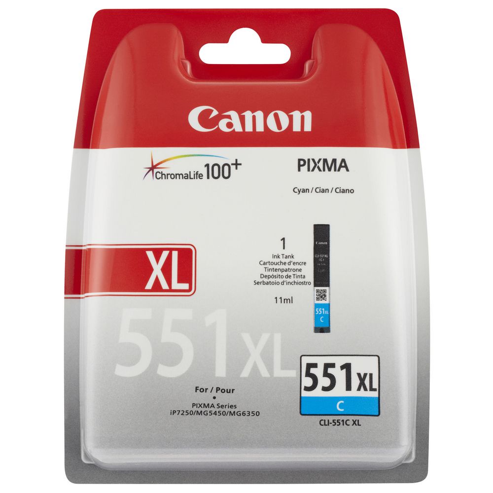Kasetė Canon CLI-551XL CY 665psl OEM