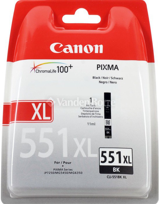 Kasetė Canon CLI-551XL BK 1125psl OEM