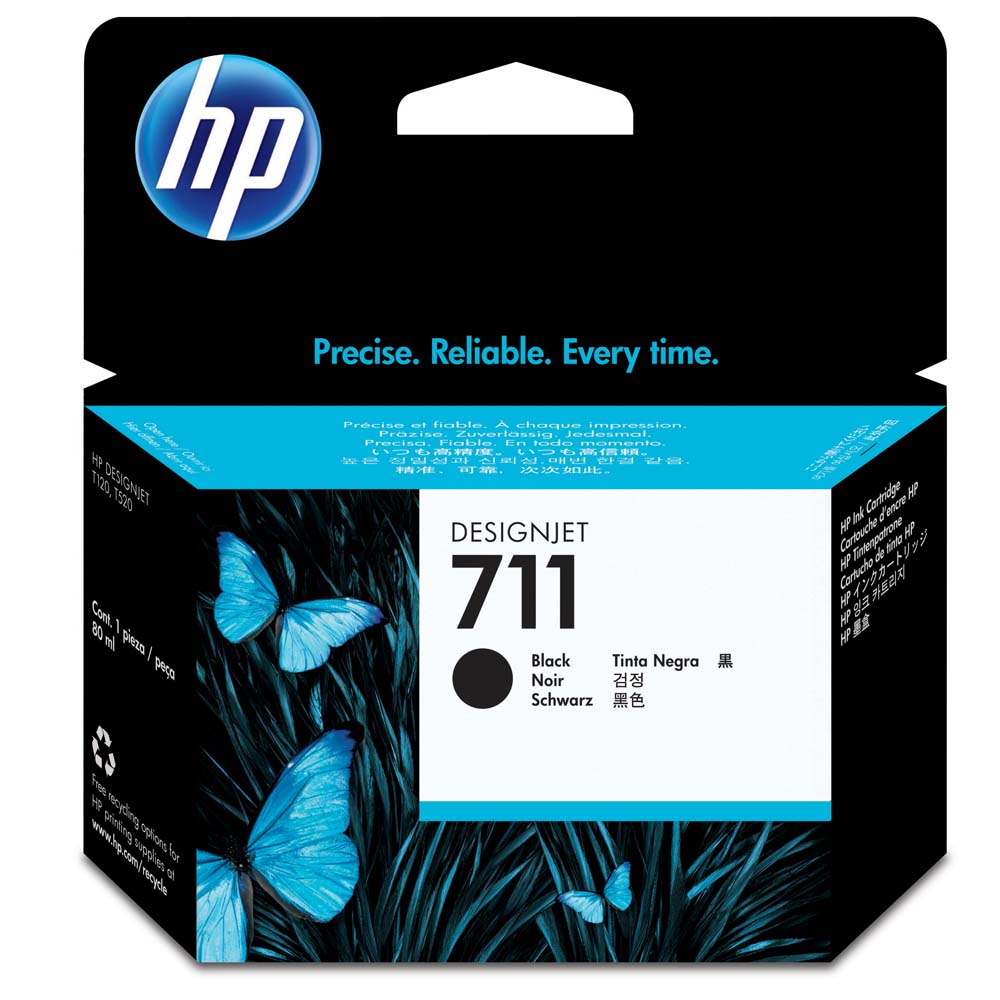 Kasetė HP No.711 (CZ133A) BK 80ml OEM