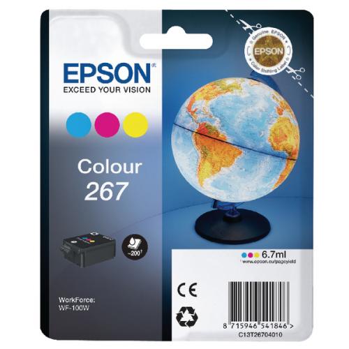 Kasetė Epson T2670 (C13T26704010) C/M/Y 200psl OEM