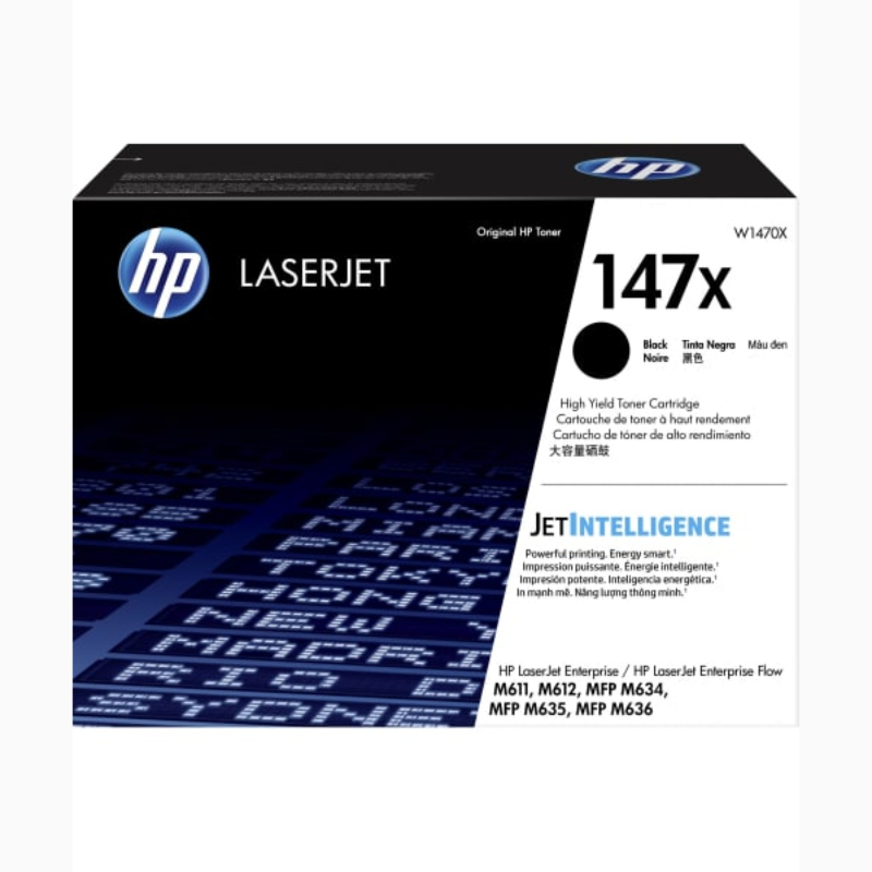 Kasetė HP No.147X (W1470X) BK 25.200psl OEM