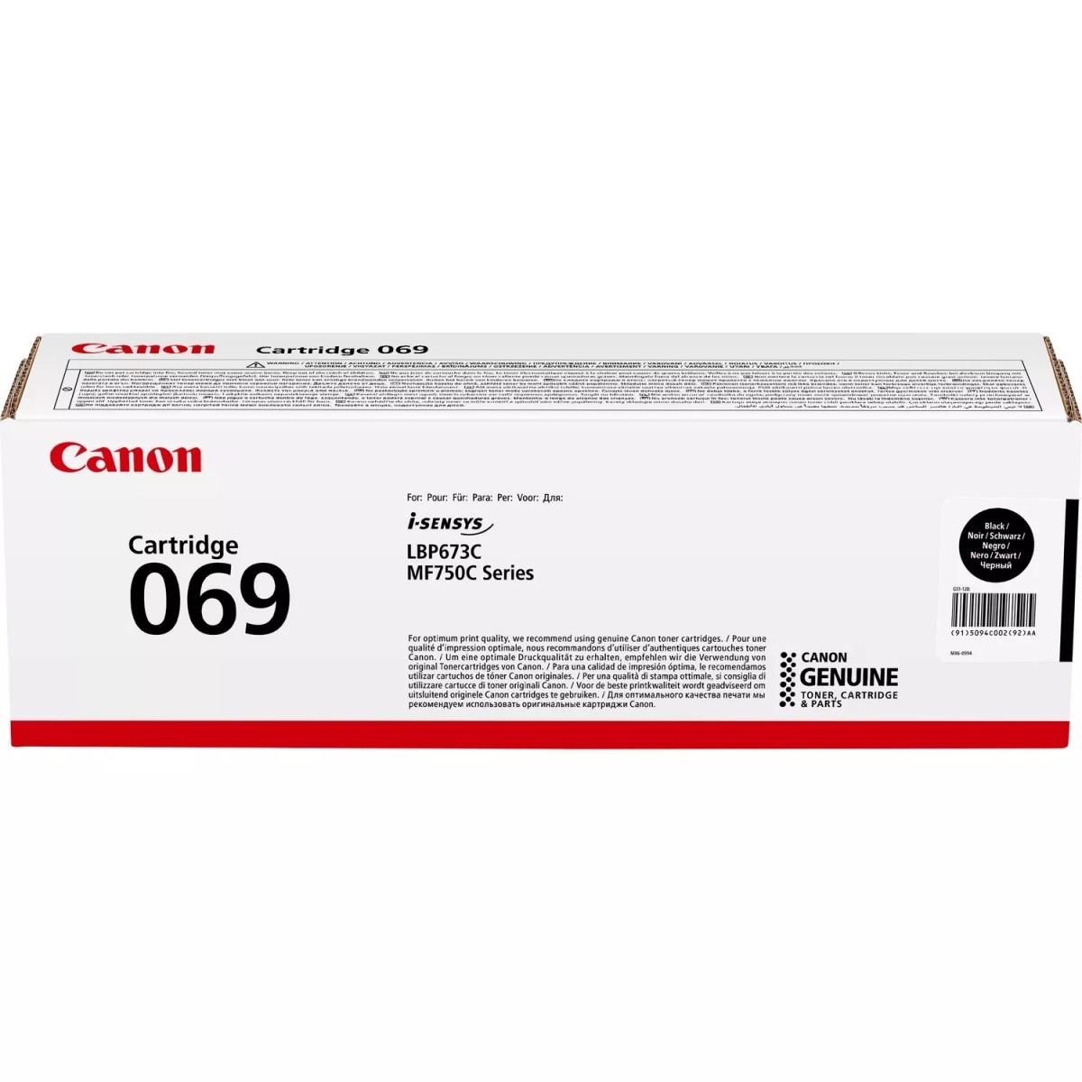Kasetė Canon 069 (5094C002) BK 2.100psl OEM
