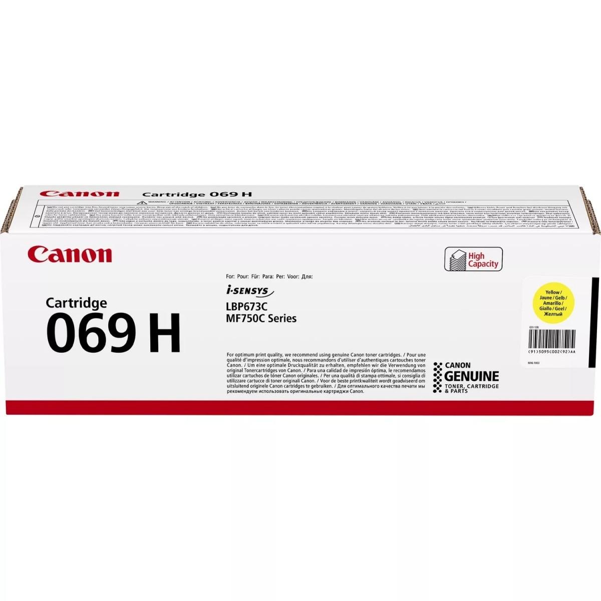 Kasetė Canon 069H (5095C002) YL 5.500psl OEM