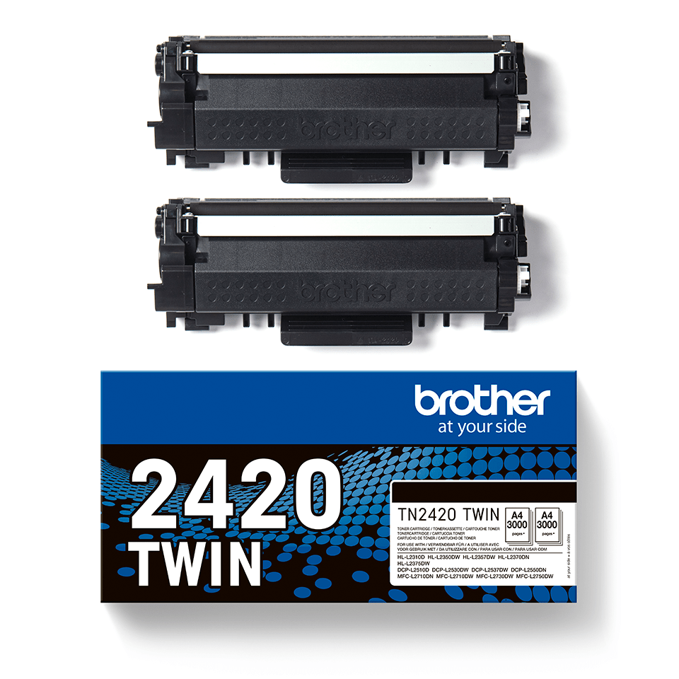Kasetė Brother TN-2420TWIN BK 2x3000psl OEM